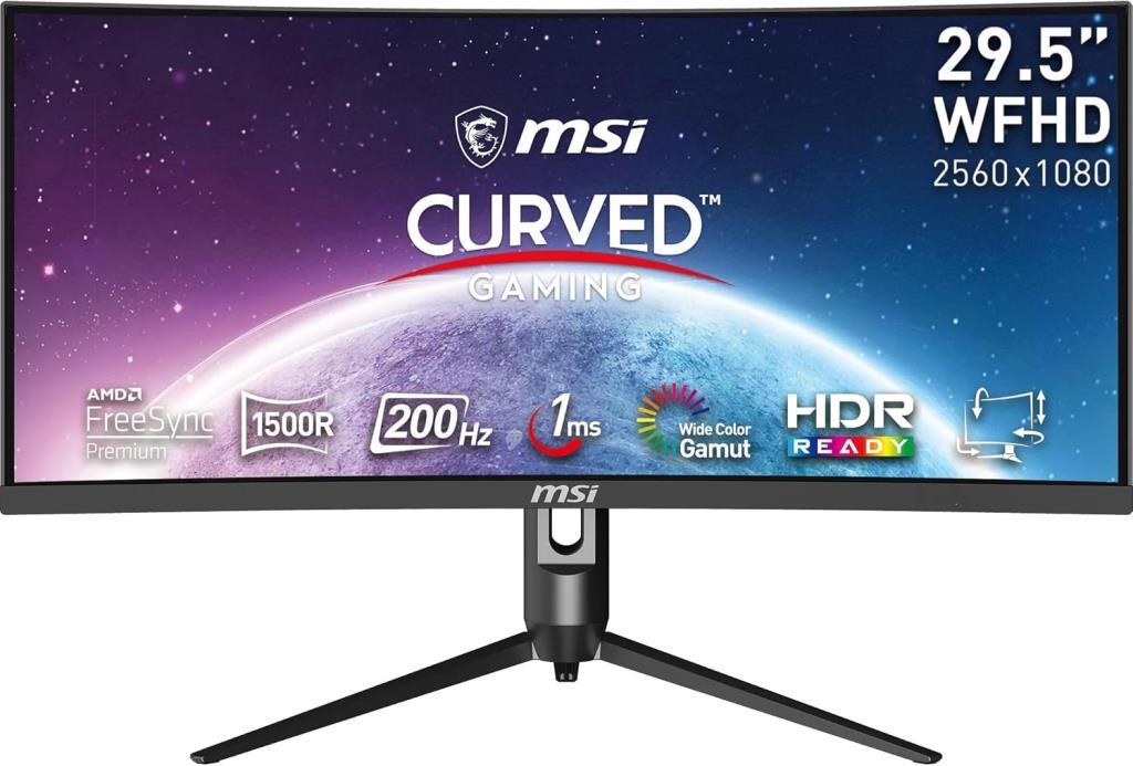 MSI Optix MAG301CR2 29.5" 1 ms WFHD Curved Pivot 200 Hz Oyuncu Monitörü Outlet
