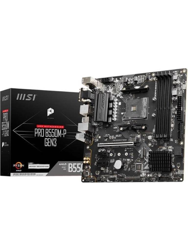 MSI Pro B550M-P AMD AM4 DDR4 Micro ATX Anakart Outlet