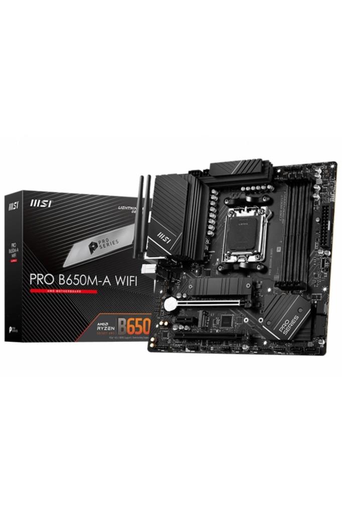 MSI Pro B650M-A Wi-Fi AMD AM5 DDR5 Micro ATX Anakart Outlet