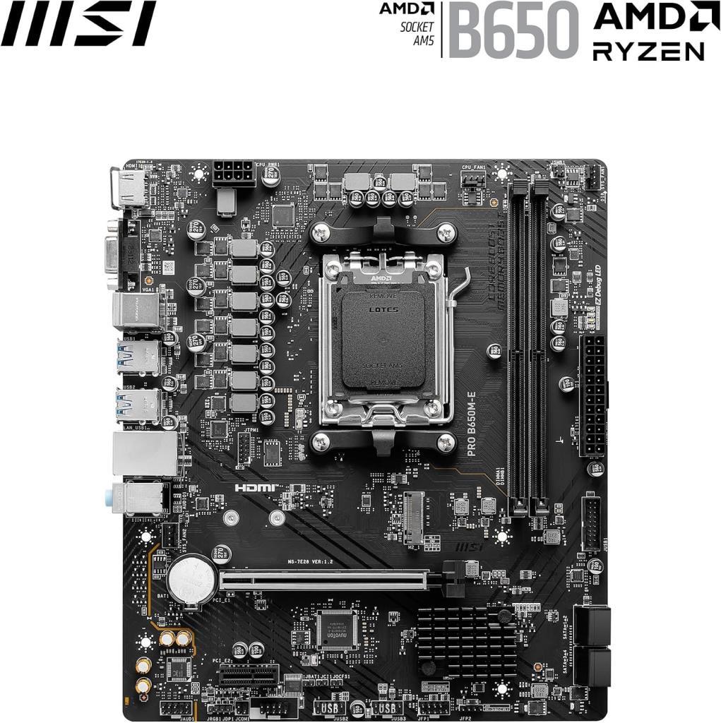 MSI Pro B650M-E AMD AM5 DDR5 Micro ATX Anakart - TEŞHİR