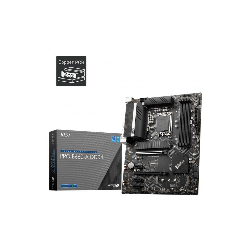 MSI Pro B660-A D4 Intel LGA1700 DDR4 ATX Anakart - OUTLET FIRSATI