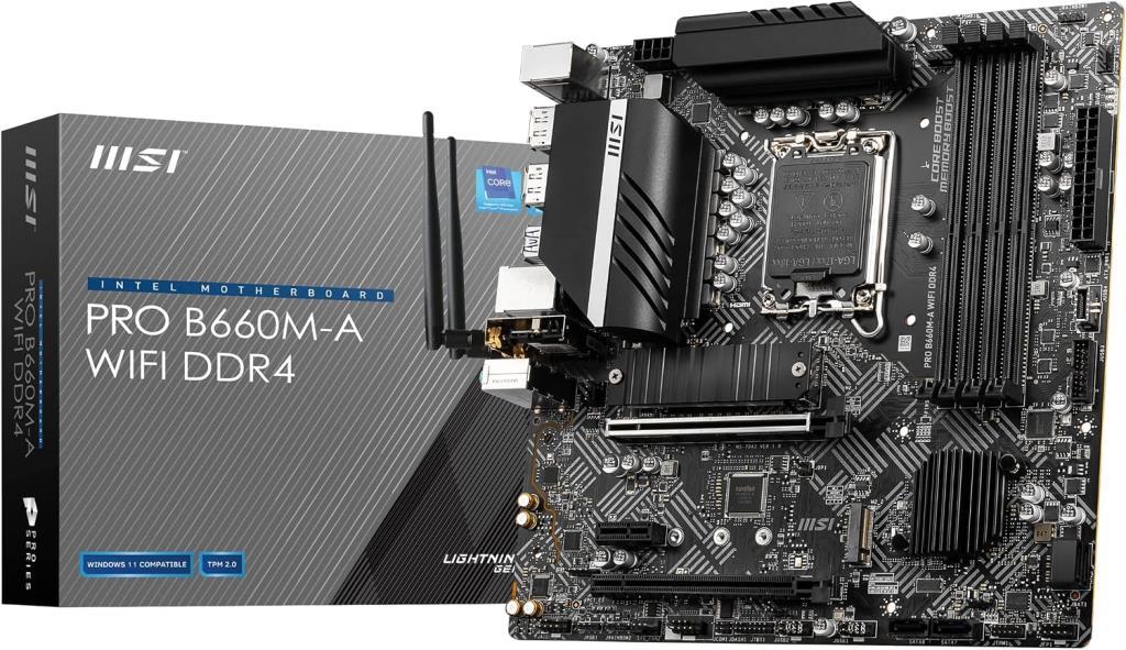 MSI Pro B660M-A D4 Intel LGA1700 DDR4 Micro ATX Anakart - OUTLET