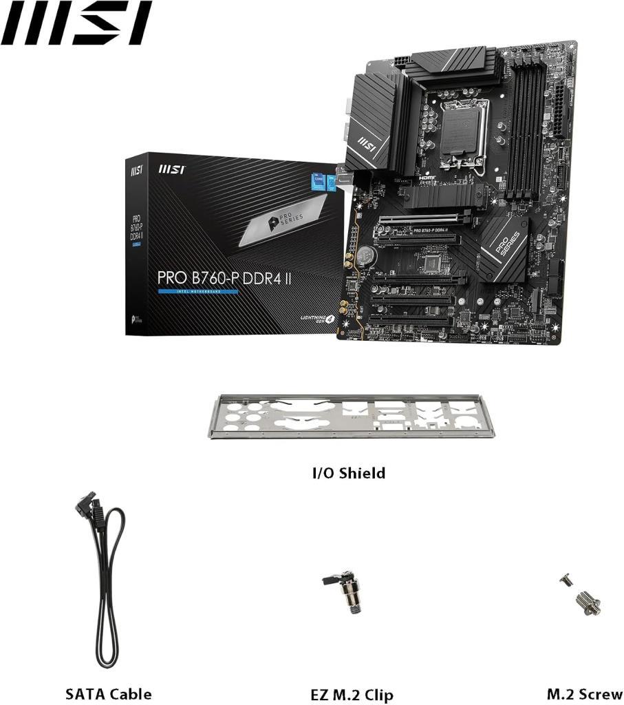 MSI Pro B760-P II Intel LGA1700 DDR4 ATX Anakart - OUTLET