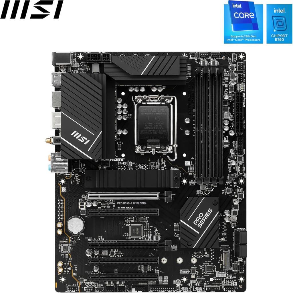 MSI Pro B760-P DDR4 II Intel LGA1700 ATX Anakart Teşhir