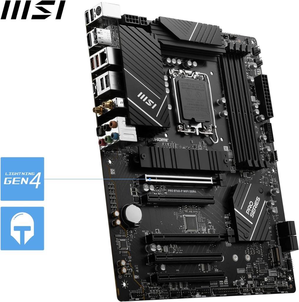 MSI Pro B760-P DDR4 II Intel LGA1700 ATX Anakart Teşhir