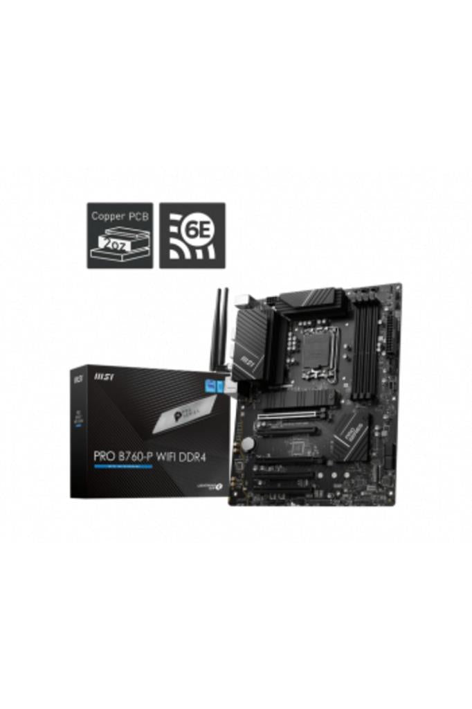 MSI Pro B760-P Wi-Fi Intel LGA1700 DDR4 ATX Anakart Outlet