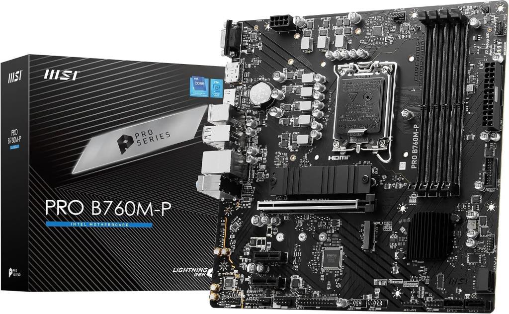 MSI Pro B760M-P Intel LGA1700 DDR5 Micro ATX Anakart