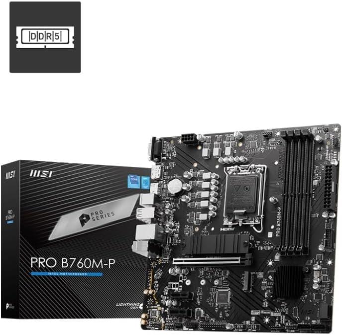 MSI Pro B760M-P Intel LGA1700 DDR5 Micro ATX Anakart Teşhir