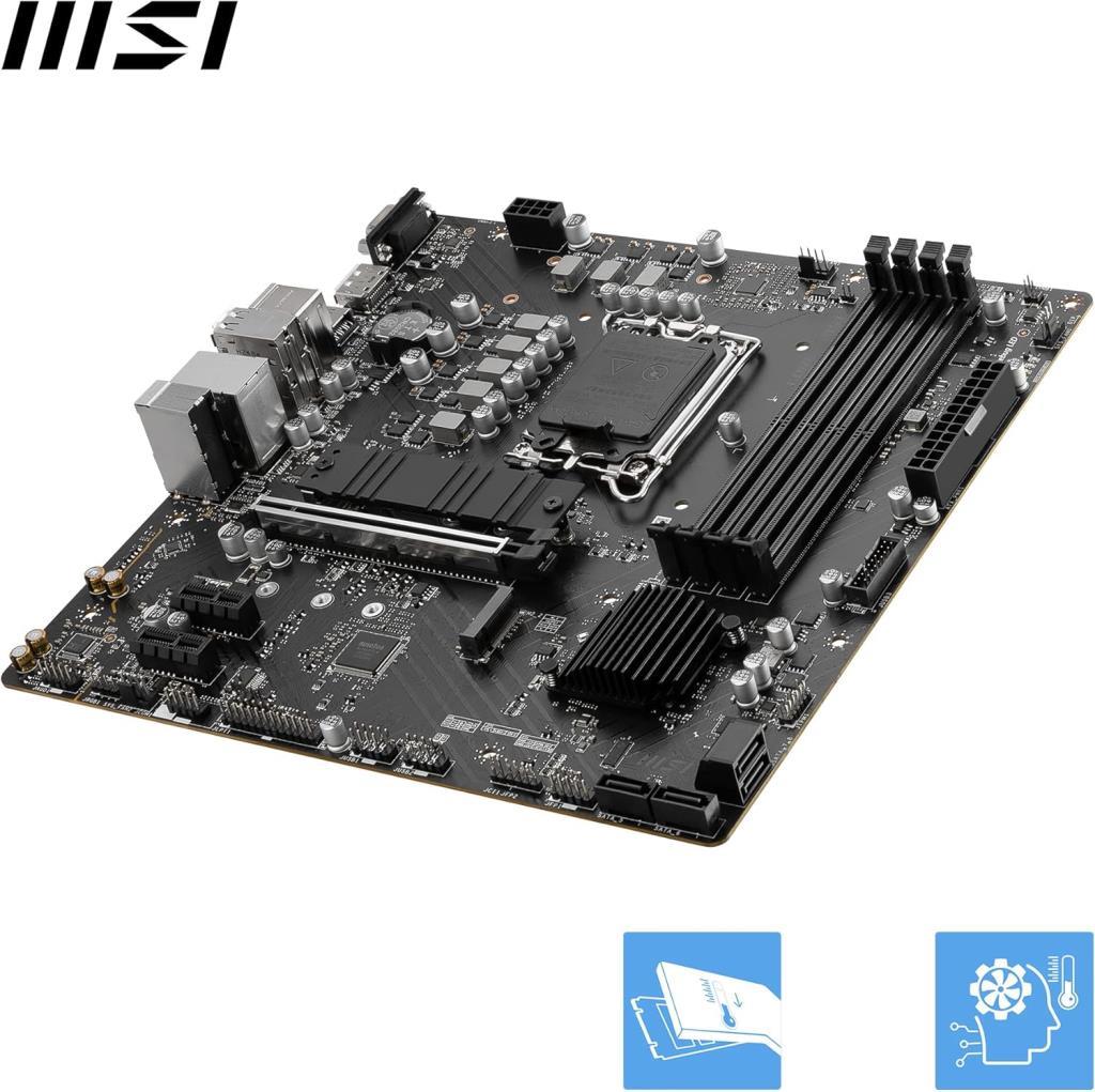 MSI Pro B760M-P Intel LGA1700 DDR5 Micro ATX Anakart Teşhir