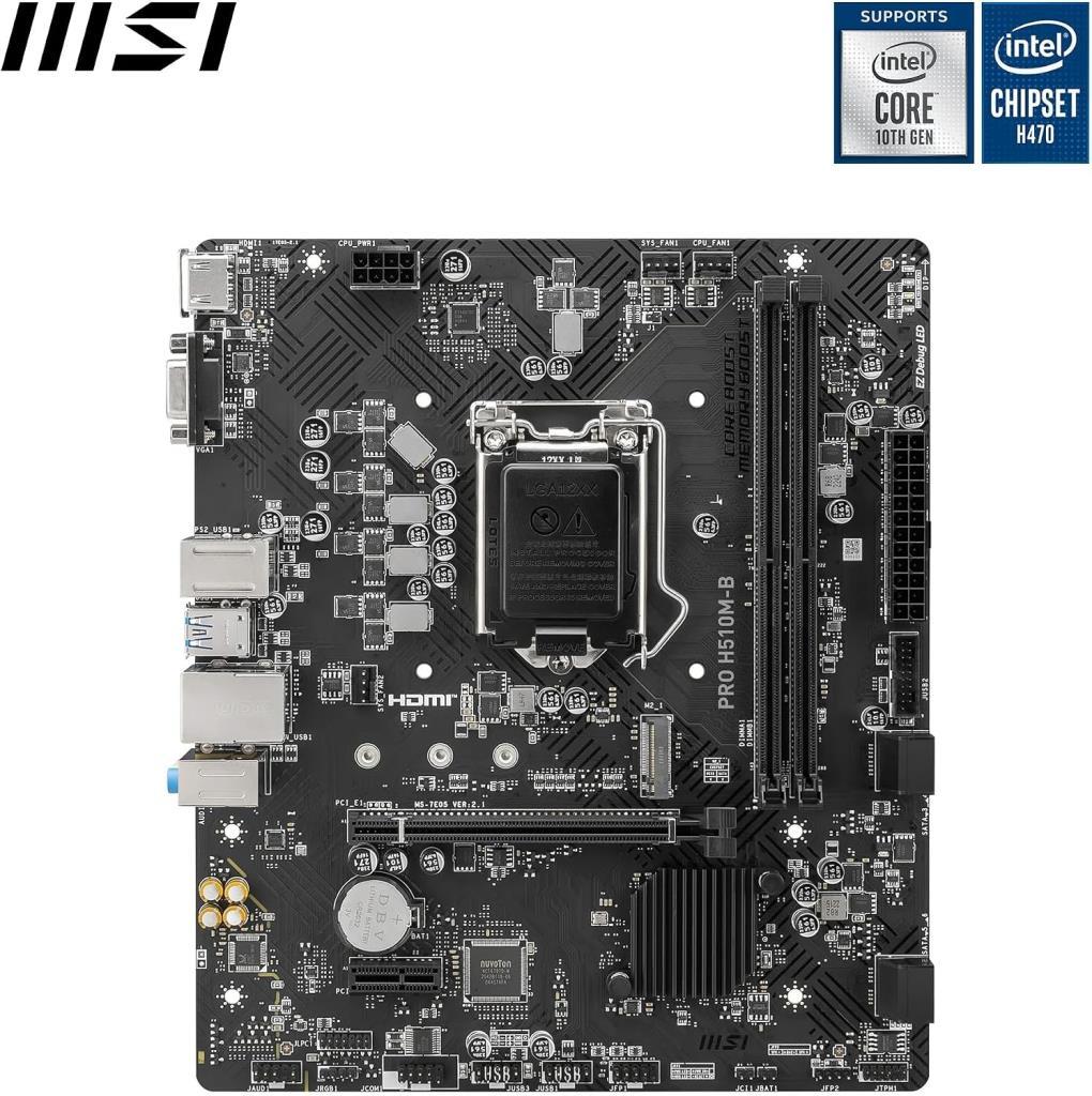 MSI Pro H510M-B Intel LGA1200 DDR4 Micro ATX Anakart - OUTLET