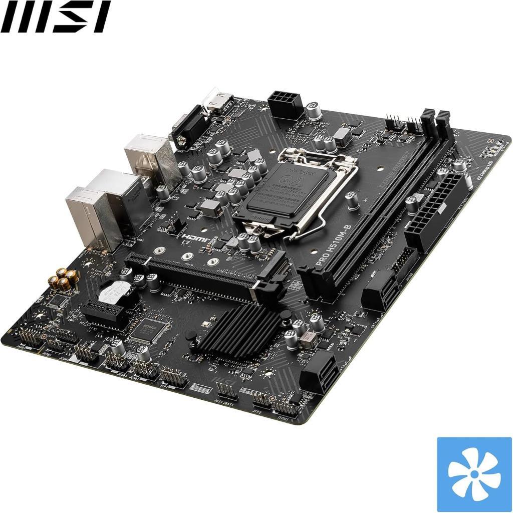 MSI Pro H510M-B Intel LGA1200 DDR4 Micro ATX اللوحة الأم مخرج