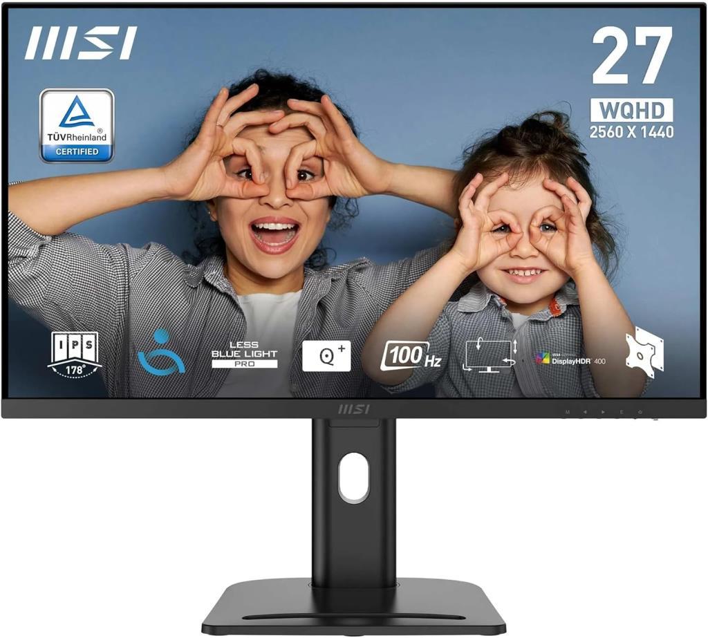 MSI PRO MP273QP E2 27" 1 ms 2K Pivot IPS 100 Hz Monitör Teşhir