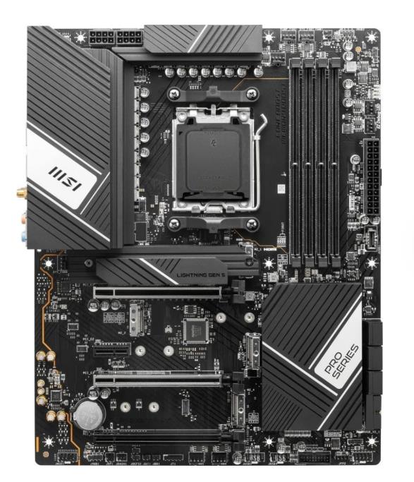 لوحة أم MSI Pro X670-P Wi-Fi AMD AM5 DDR5 ATX (مخرج)