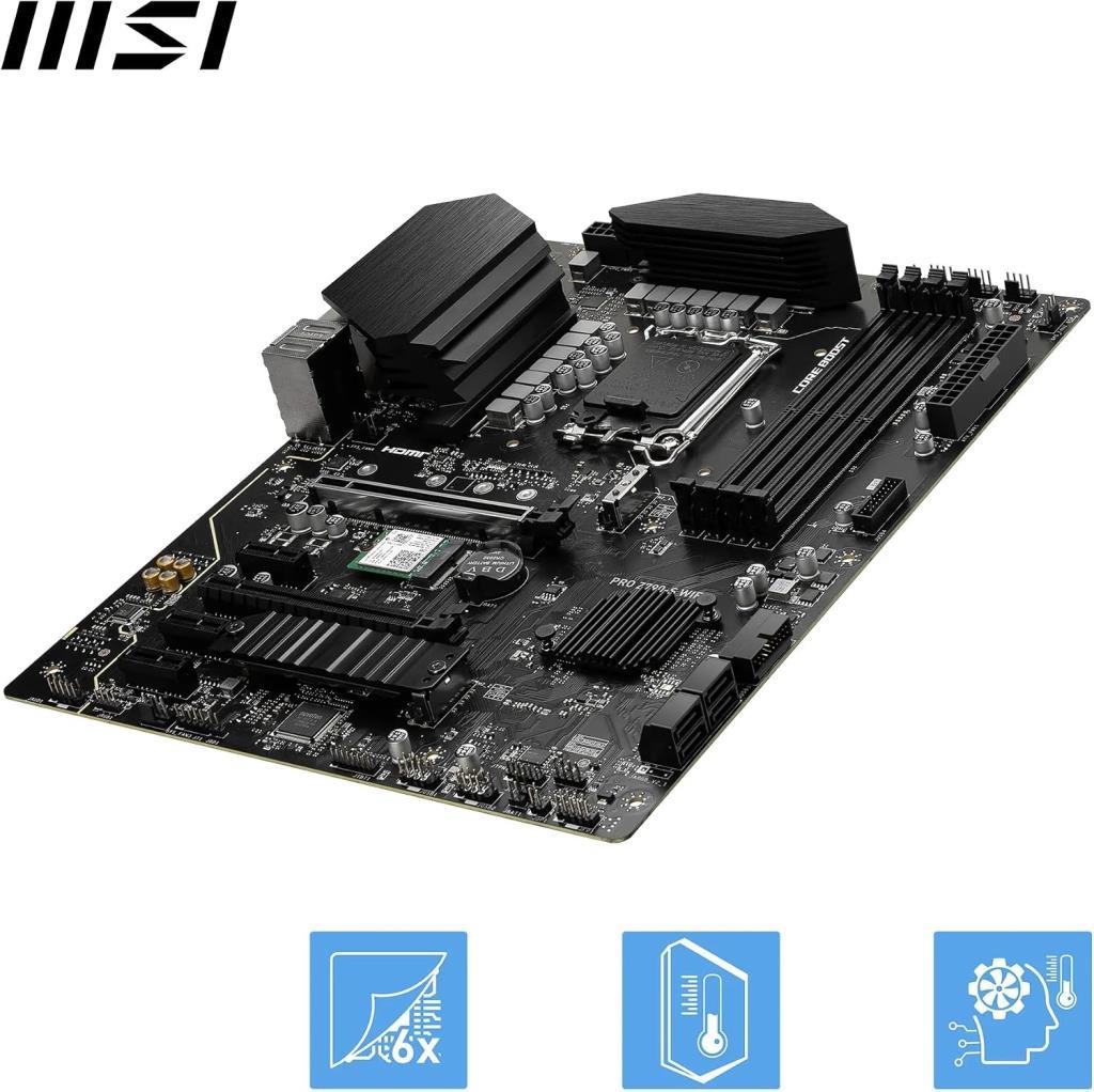 لوحة أم MSI Pro Z790-S Wi-Fi Intel LGA1700 DDR5 ATX مخرج (أوتليت)