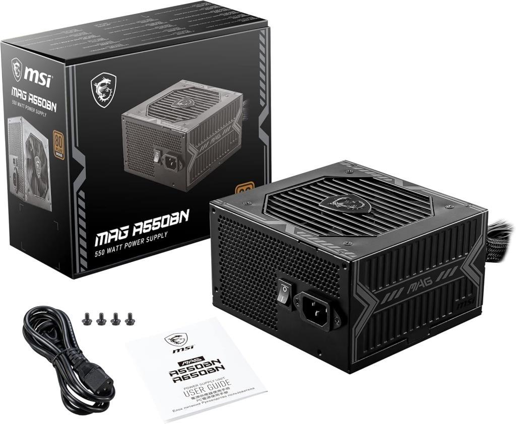 MSI MAG A550BN 550 W Power Supply Outlet