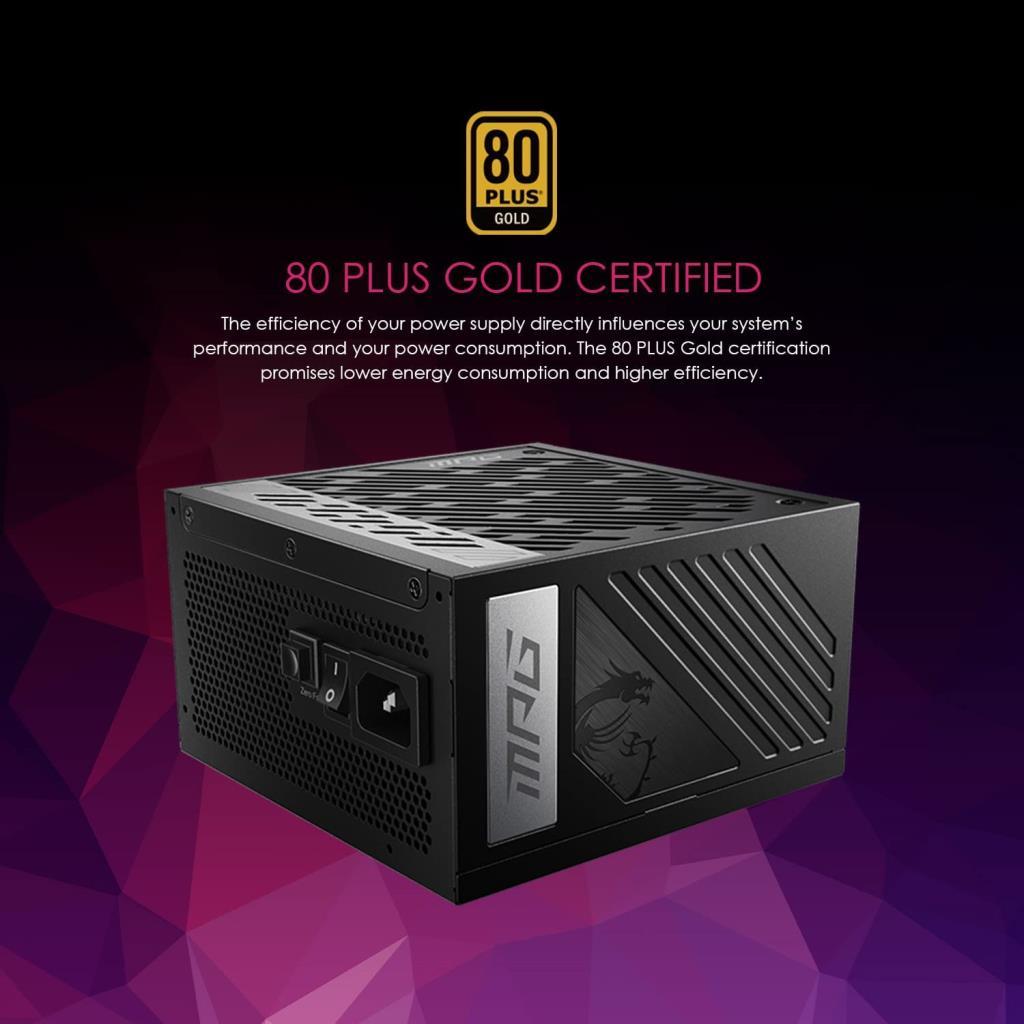 MSI PSU MPG A1000G PCIE5 1000W 80+ GOLD POWER SUPPLY