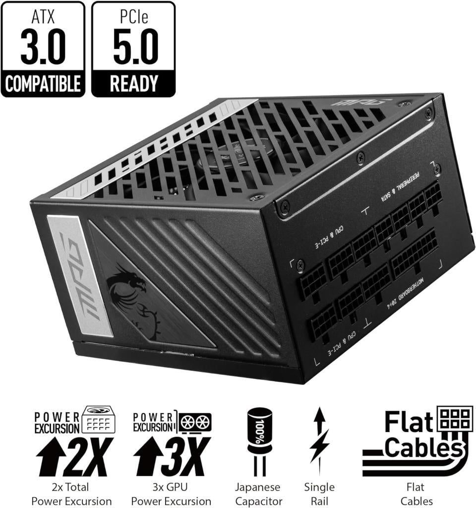MSI MPG A1000G 1000 W Power Supply - TEŞHİR