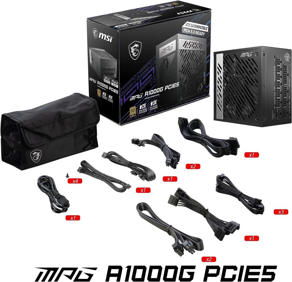 MSI MPG A1000G 1000 W Power Supply - TEŞHİR