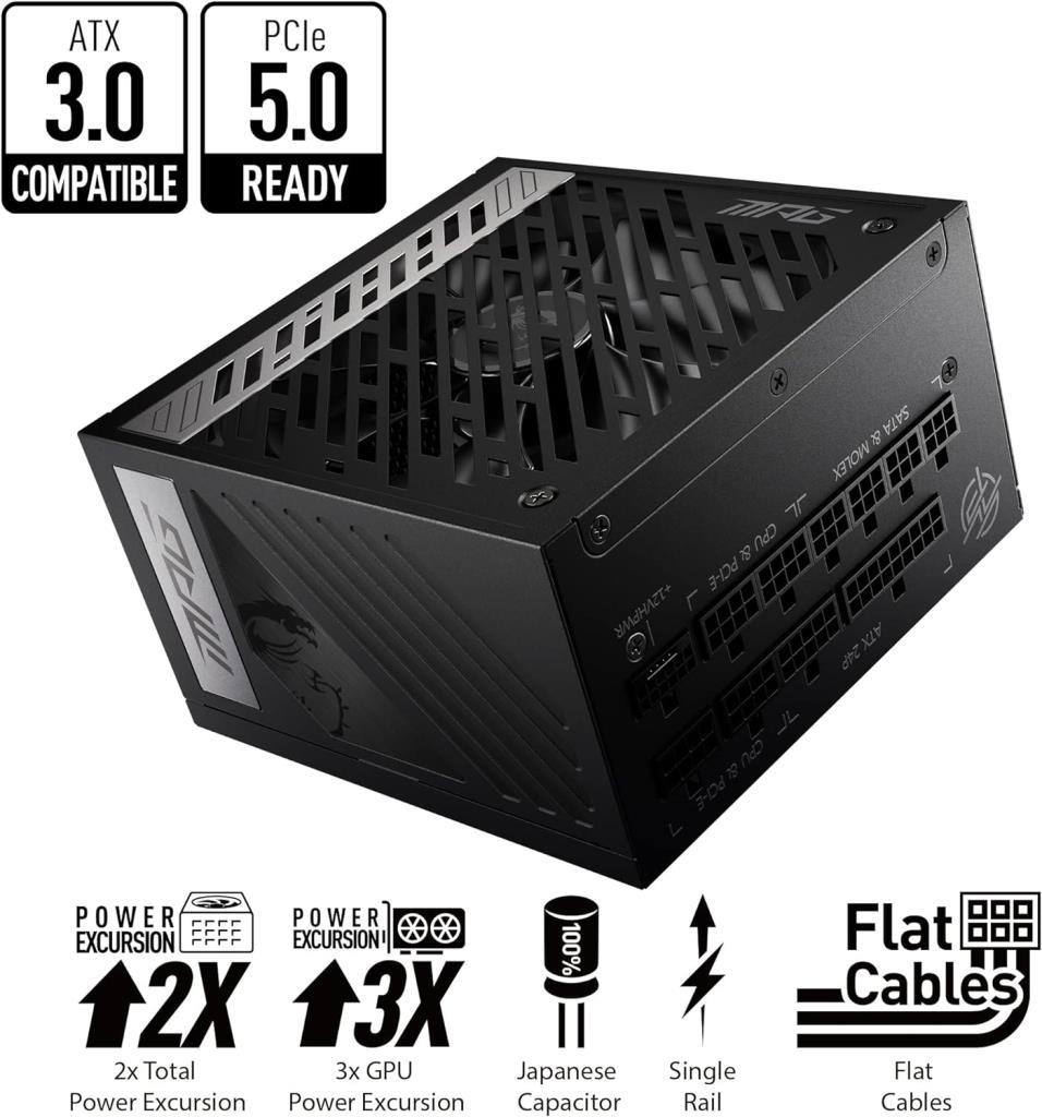 MSI MPG A850G 850 W Power Supply