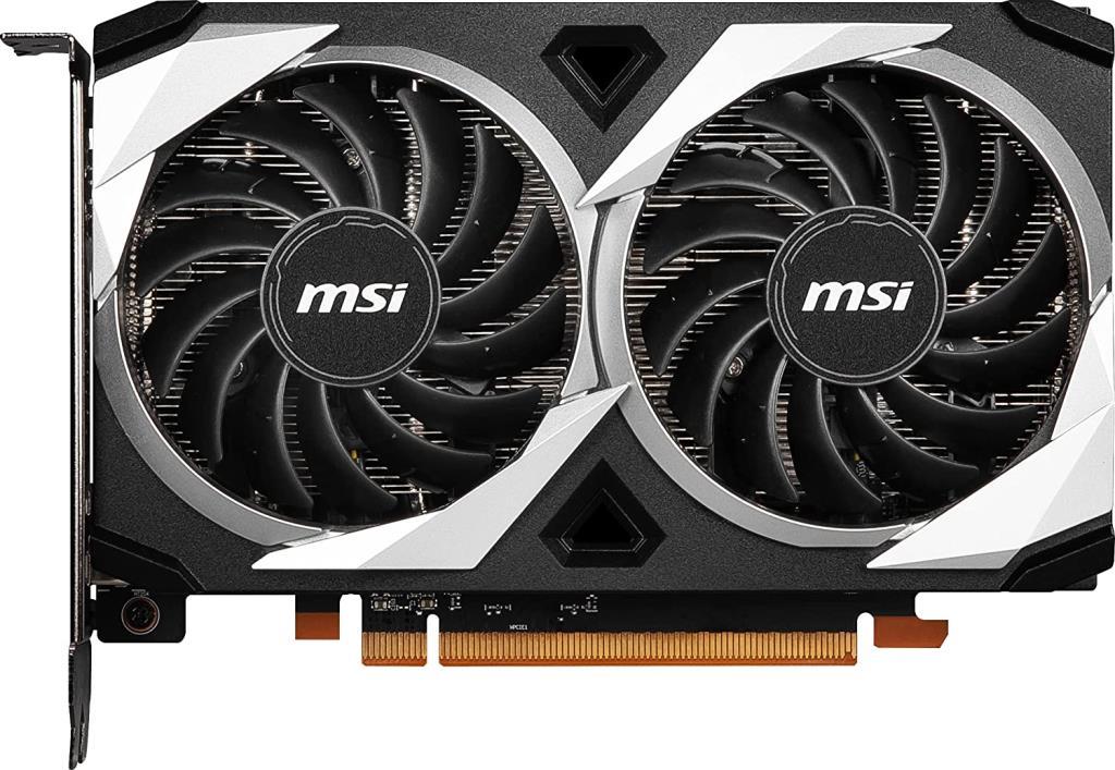 MSI Radeon RX 6500 XT MECH 2X 4G OC Gaming Graphics Card - Black 