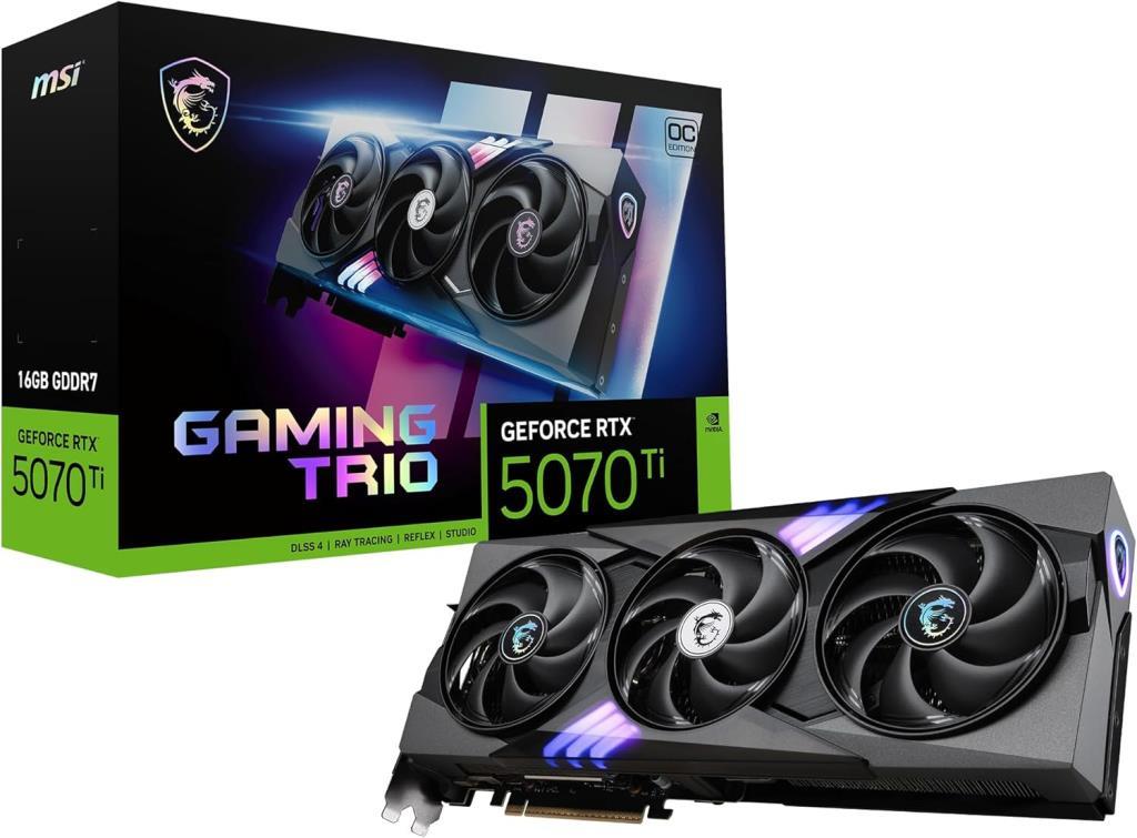 MSI VGA GEFORCE RTX 5070 TI 16G GAMING TRIO OC RTX5070TI 16GB GDRR7 256 B DX12 PCIE 5.0 X16 (3XDP 1XHDMI) Outlet