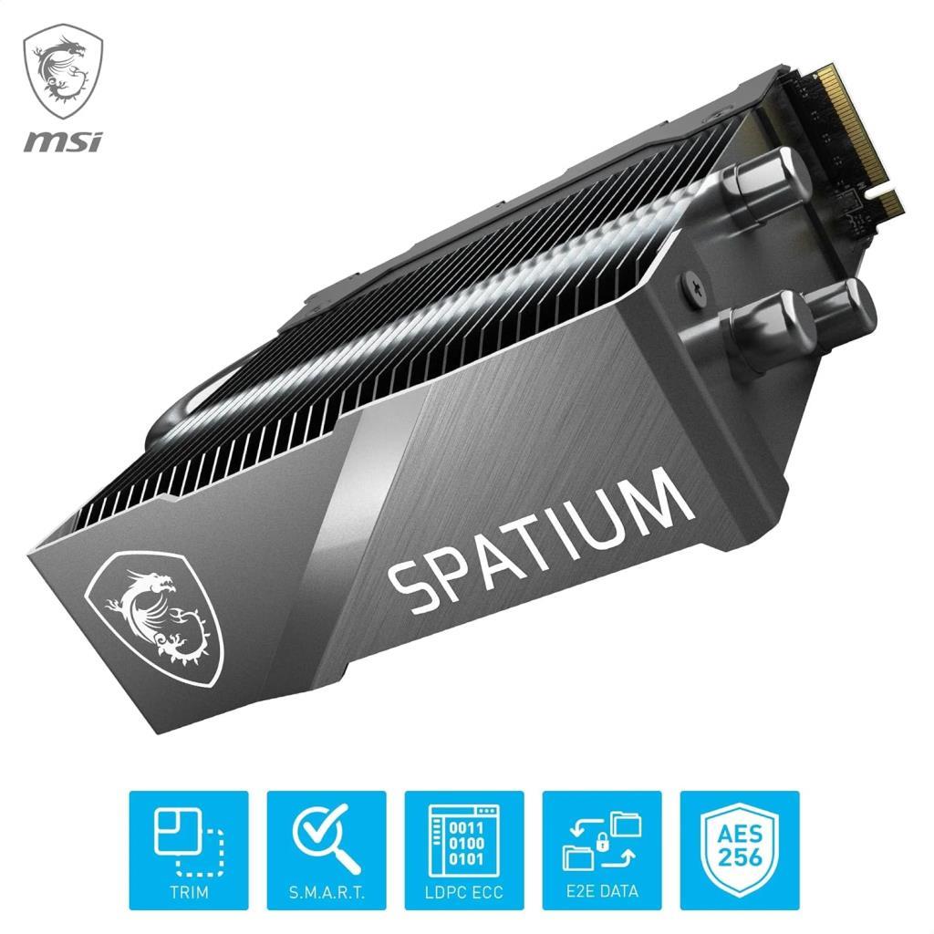 MSI Spatium M570 Pro PCI-Express 5.0 2 TB M.2 SSD with Frozr Cooler