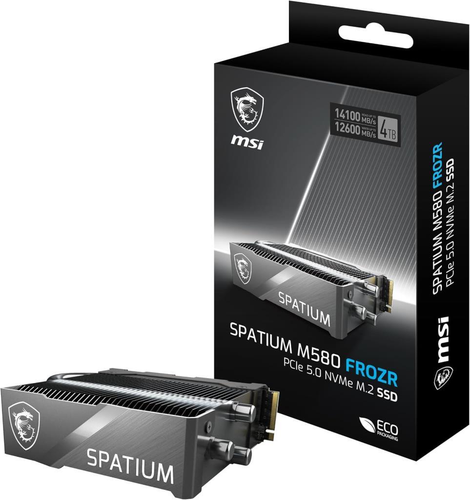 MSI Spatium M580 FROZR Soğutuculu PCI-Express 5.0 4 TB M.2 SSD - OUTLET