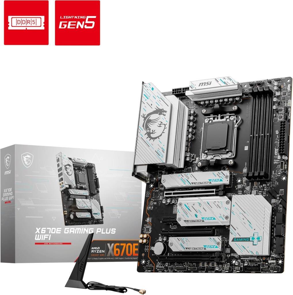 MSI X670E Gaming Plus Wi-Fi AMD AM5 DDR5 ATX Anakart - OUTLET