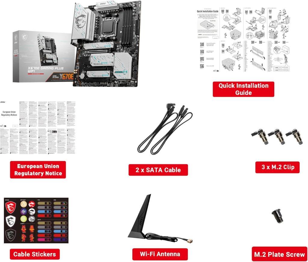 MSI X670E Gaming Plus Wi-Fi AMD AM5 DDR5 ATX Anakart - OUTLET