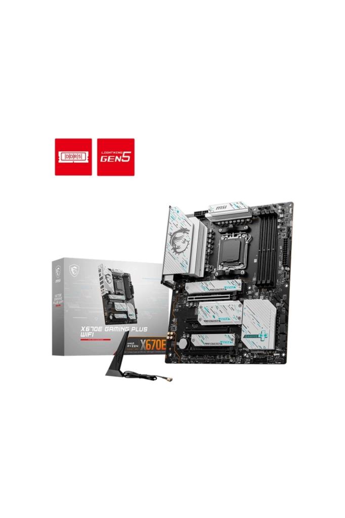 MSI X670E Gaming Plus Wi-Fi AMD AM5 DDR5 ATX Anakart Teşhir