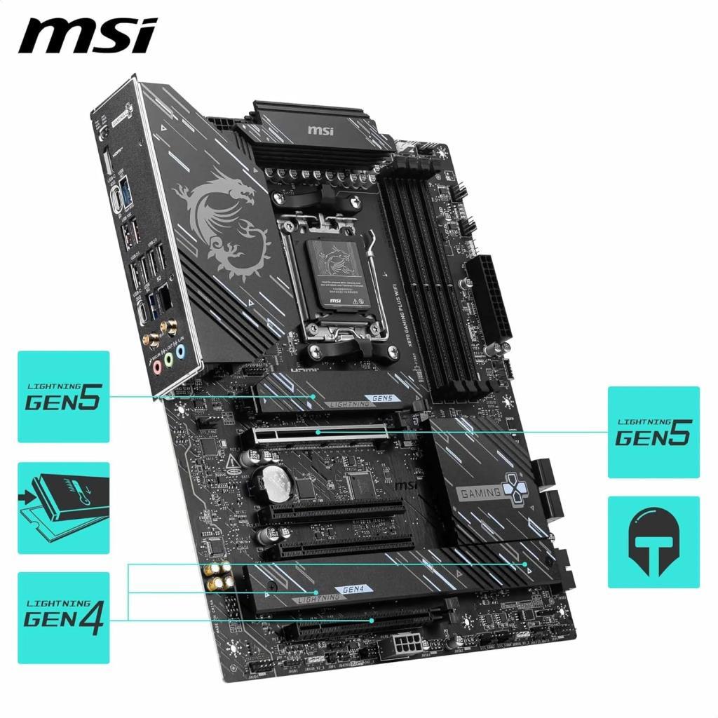 MSI X870 Gaming Plus Wi-Fi AMD AM5 DDR5 ATX Anakart