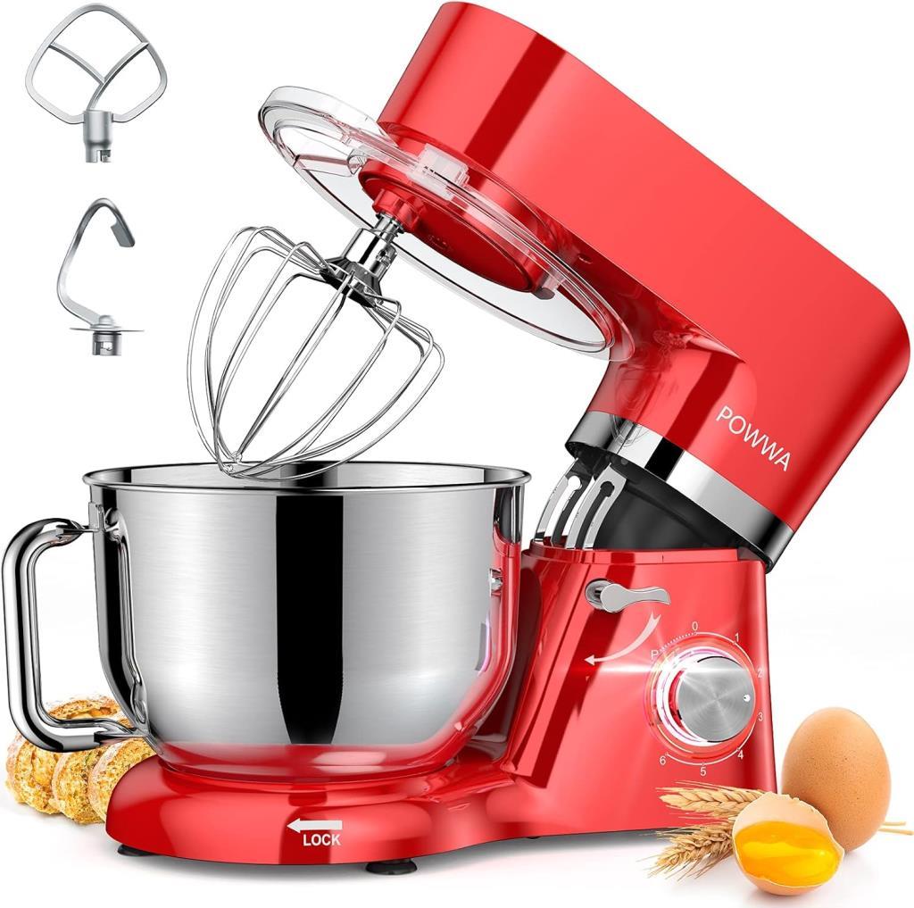 Powwa Stand Mikser 1500W 6.2 QT (5.9 LT) Tilt-Head Elektrikli Mutfak Şefi Teşhir