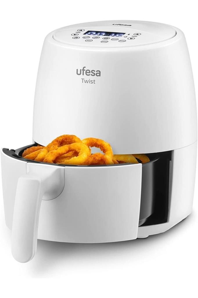 Twist Airfryer, 2 L, 6 Programlı, 1200 W, Zaman Ayarlı Saat, 80 ila 200 derece Sıcaklık, Yapışmaz Kaplama , Beyaz