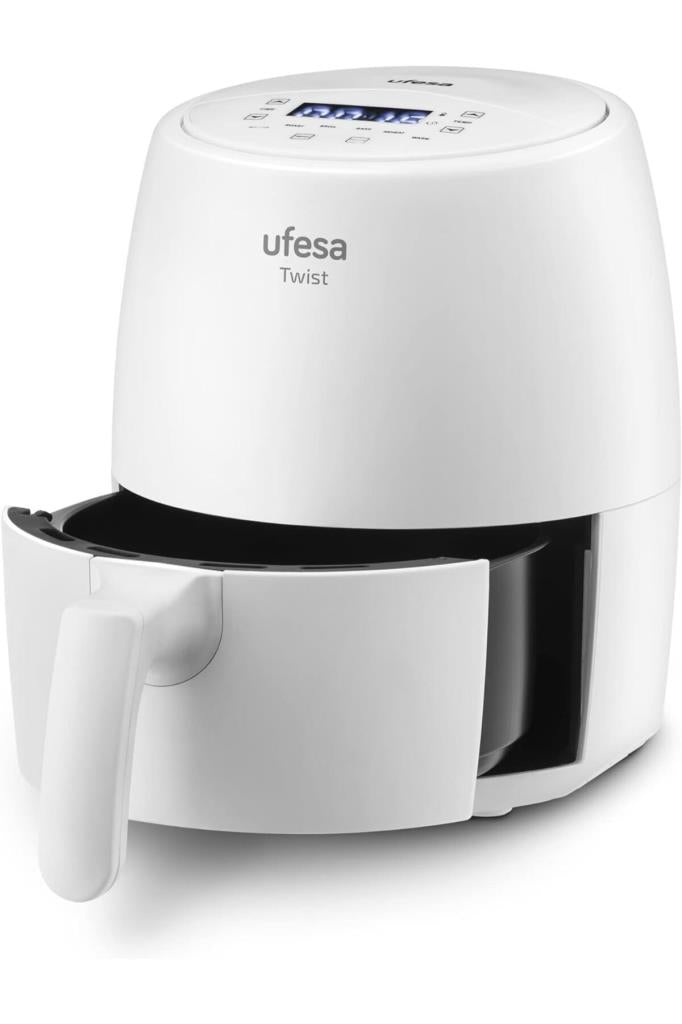 Twist Airfryer, 2 L, 6 Programlı, 1200 W, Zaman Ayarlı Saat, 80 ila 200 derece Sıcaklık, Yapışmaz Kaplama , Beyaz