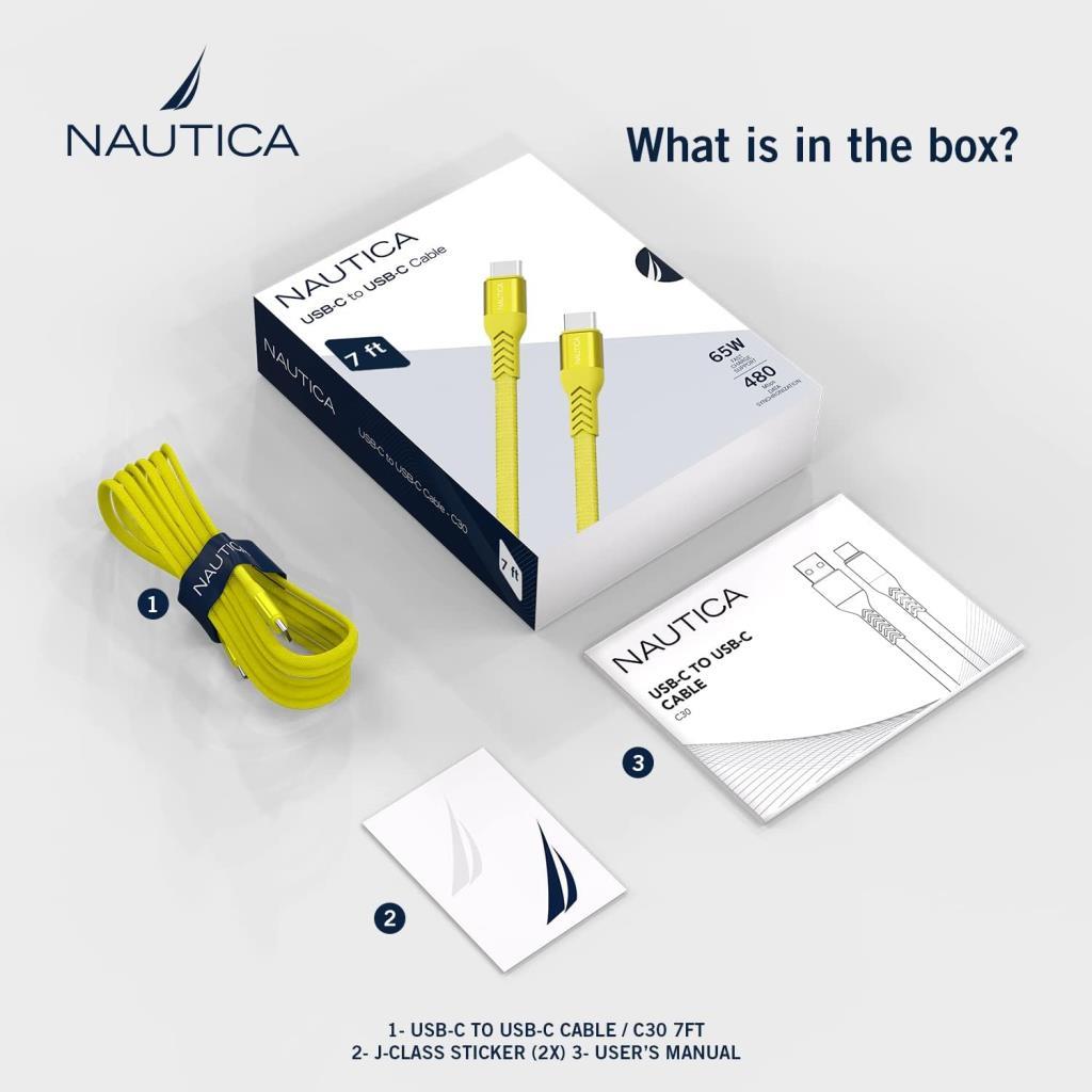 Nautica C30 2.1 m Type-C to Type-C Şarj Kablosu - Outlet