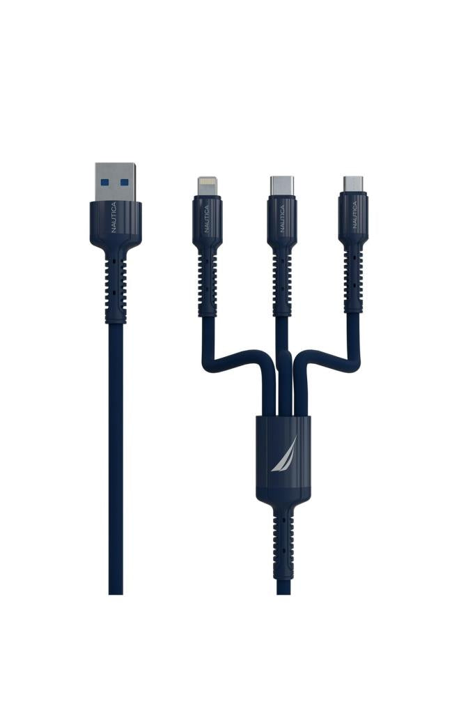 Nautica C300 1.2 m 3in1 Hızlı Şarj Kablosu - TEŞHİR