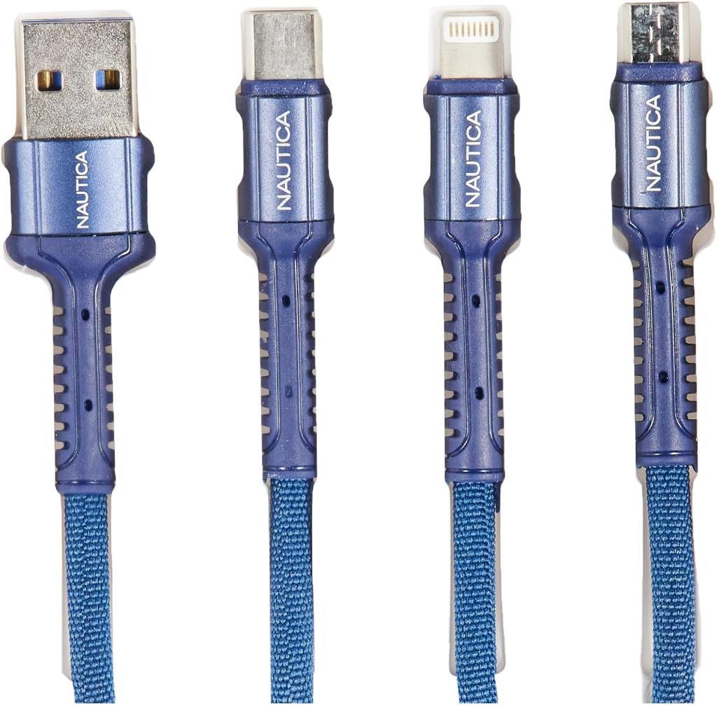 Nautica C300 1.2 m 3in1 Hızlı Şarj Kablosu - Outlet