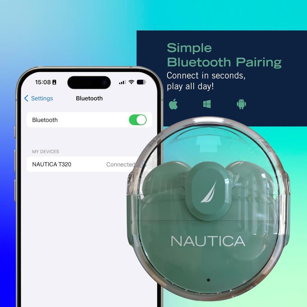 Nautica T320 TWS Yeşil Kulak İçi Bluetooth Kulaklık - Teşhir