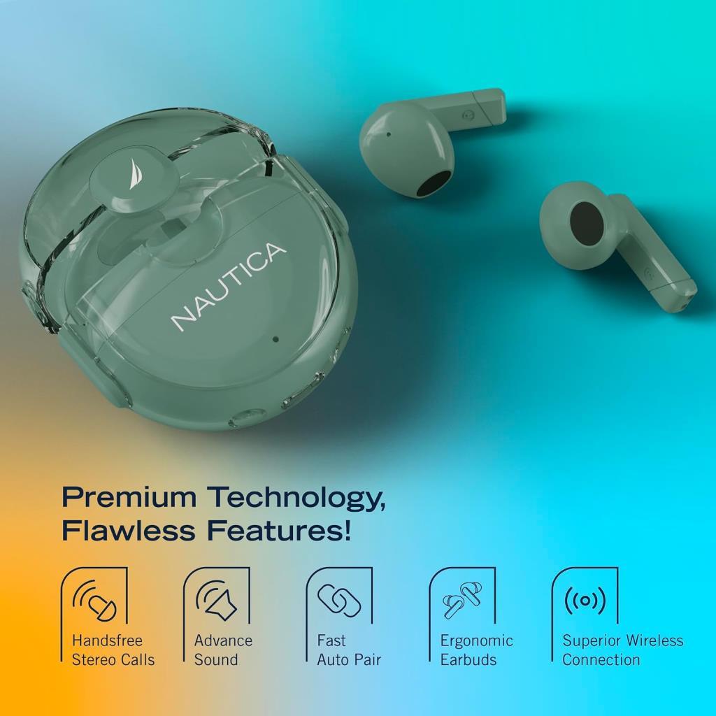 Nautica T320 TWS Yeşil Kulak İçi Bluetooth Kulaklık - Teşhir