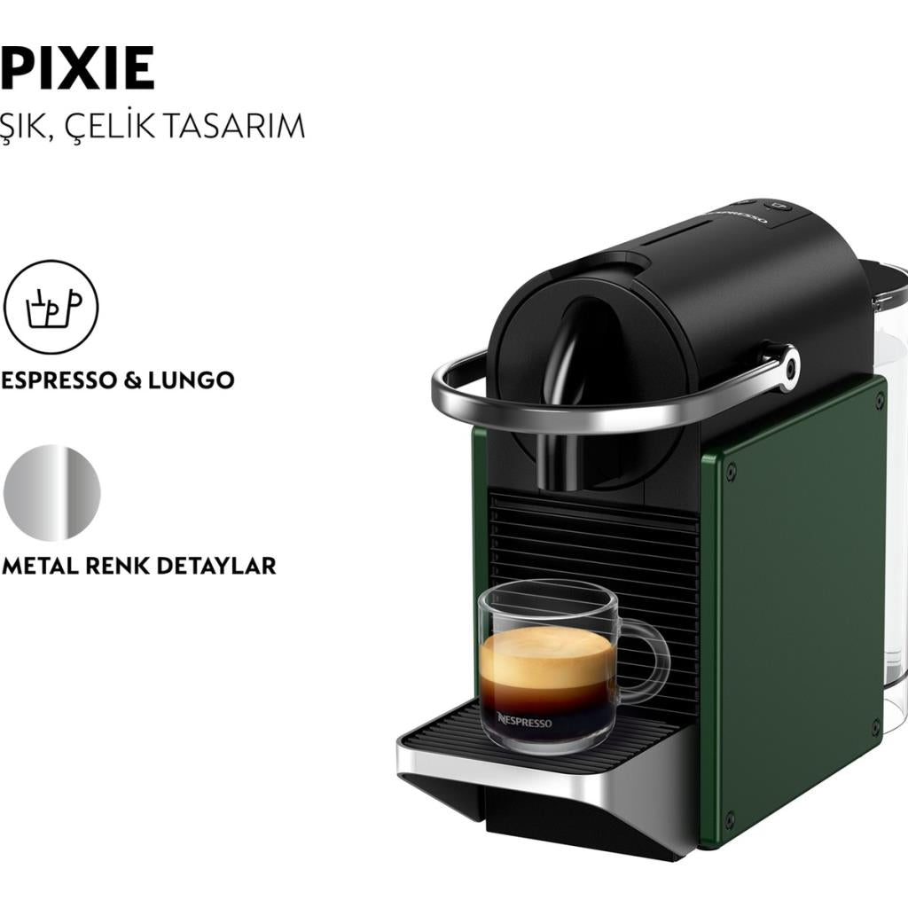 Nespresso Pixie C62 Yeşil Kapsül Kahve Makinesi
