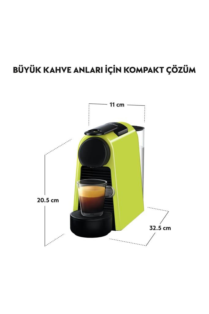 Nespresso Essenza Mini D 30 Yeşil Kapsül Kahve Makinesi Teşhir