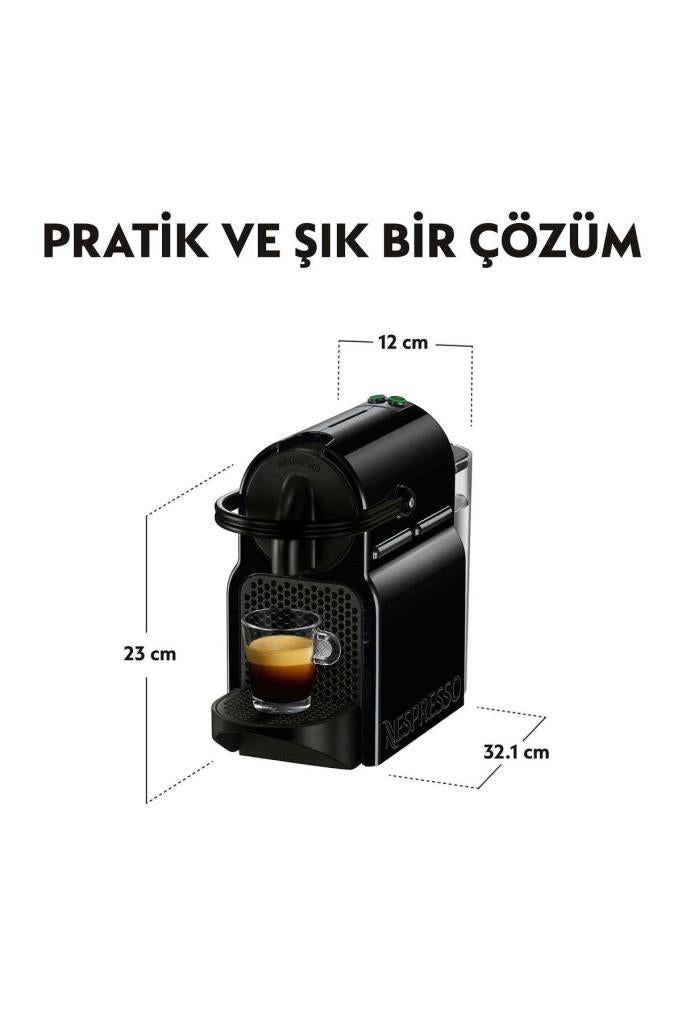Nespresso Inissia D40 Black Espresso Makinesi Teşhir