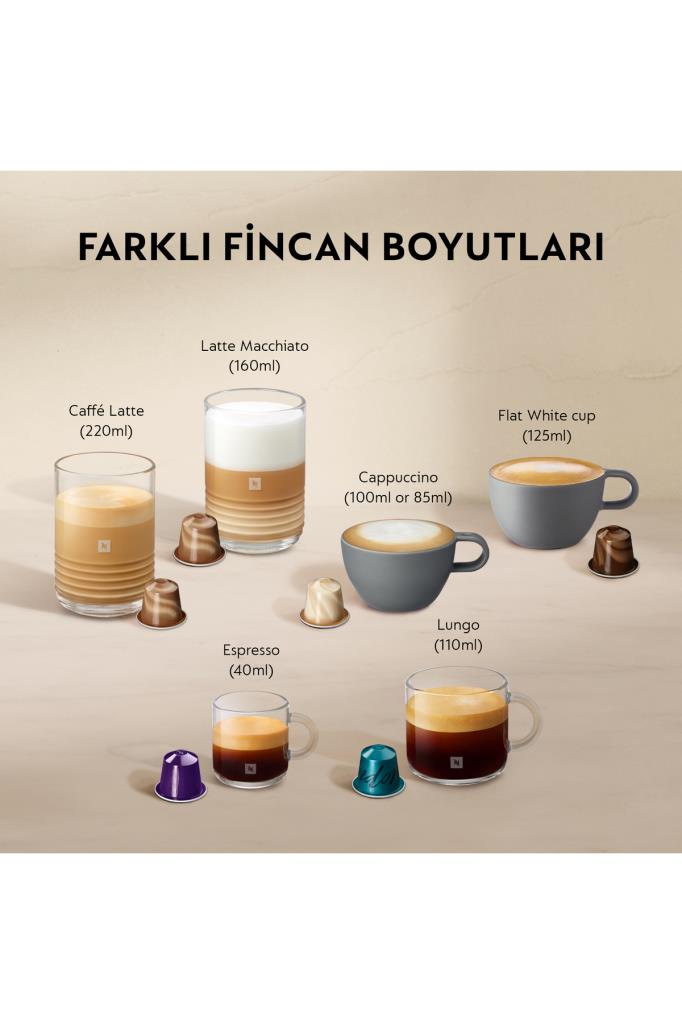 Nespresso F541 Gran Lattissima Siyah Kapsül Kahve Makinesi Outlet