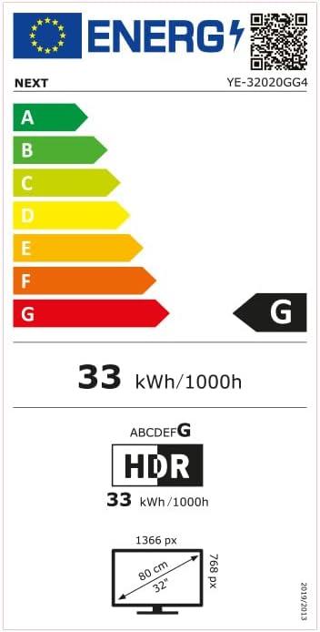 Next YE-32020GG4 HD 32" 82 Ekran Uydu Alıcılı Google Smart LED TV - Teşhir