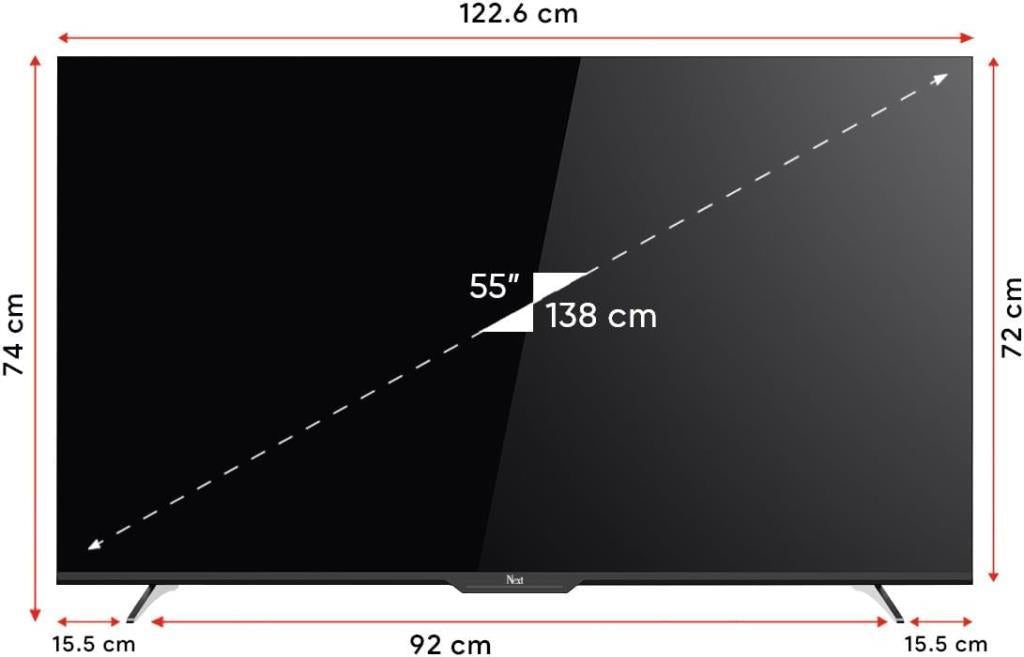 Next YE-55GFSG7-4K 4K Ultra HD 55" 140 Ekran Uydu Alıcılı Android Smart LED TV Teşhir