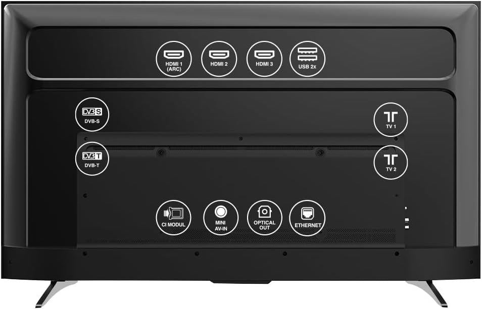 Next YE-55GFSG7-4K 4K Ultra HD 55" 140 Ekran Uydu Alıcılı Android Smart LED TV Teşhir