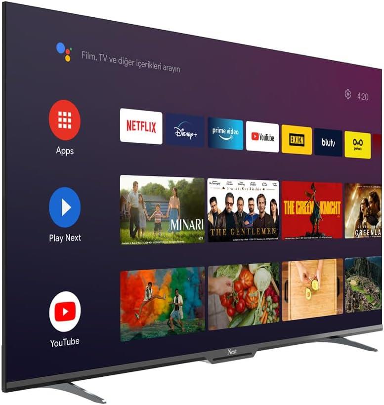 Next YE-55GFSG7-4K 4K Ultra HD 55" 140 Ekran Uydu Alıcılı Android Smart LED TV Teşhir