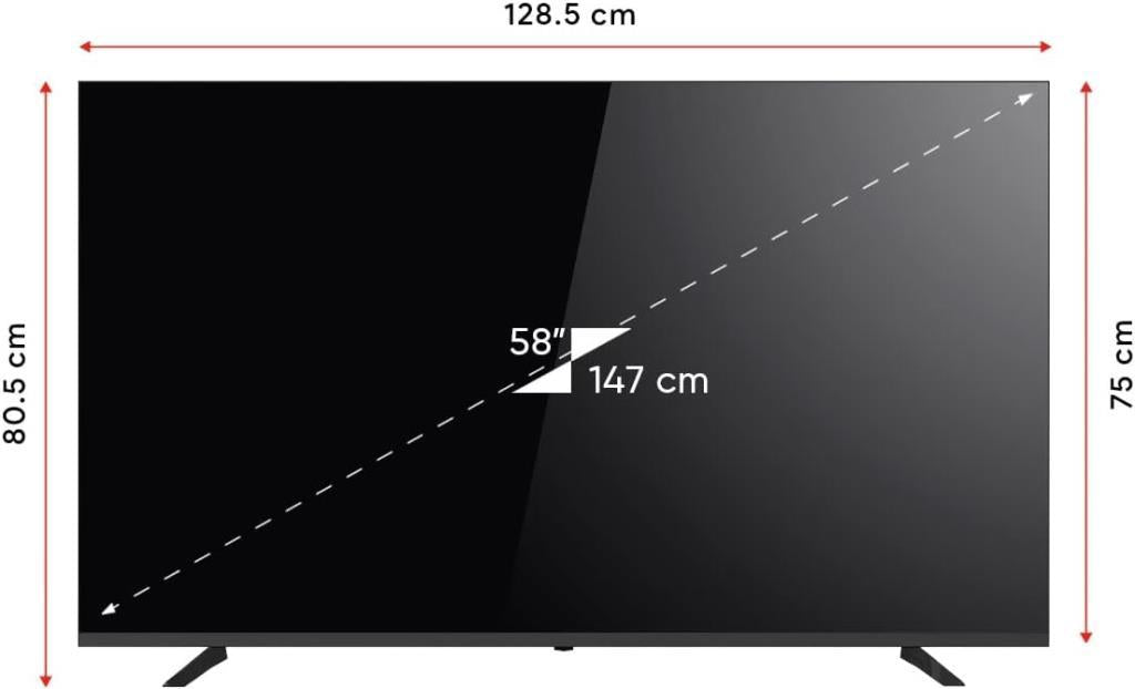 Next YE-58020GFSG5 4K Ultra HD 58" 147 Ekran Uydu Alıcılı Google Smart LED TV Teşhir