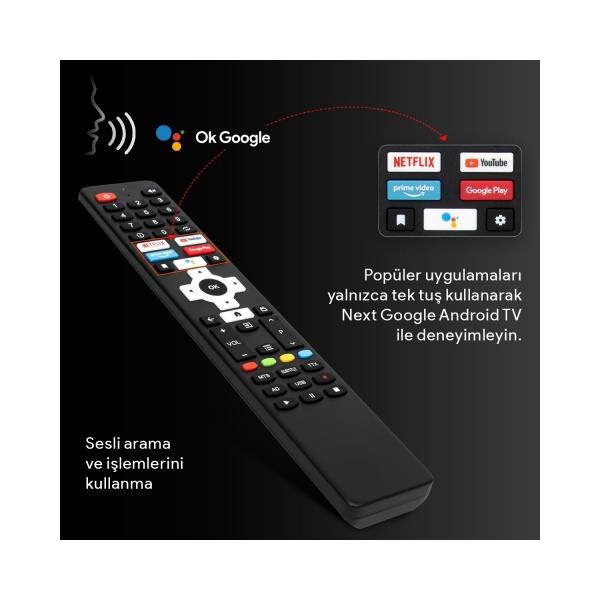 Next YE-58020GFSG5-4K 58"147 Ekran UHD 4K Google Android TV-OUTLET