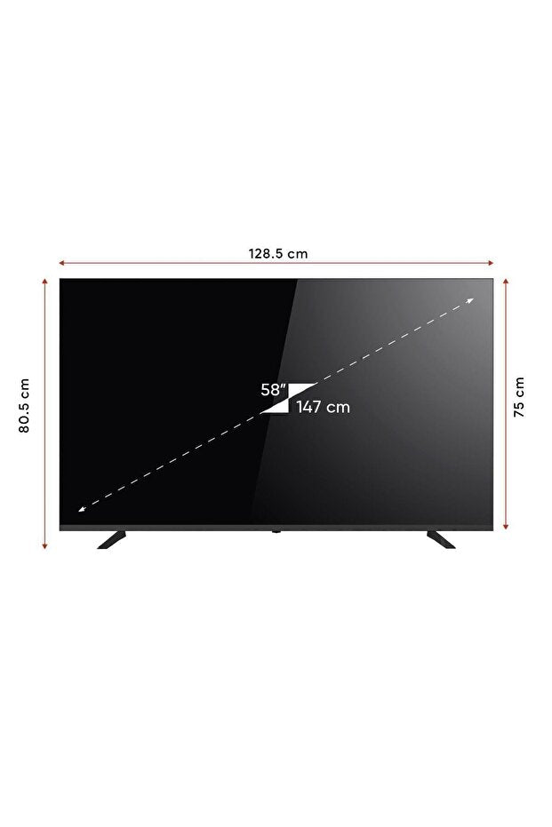 Next YE-58020GFSG5 4K Ultra HD 58" 147 Ekran Uydu Alıcılı Google Smart LED TV